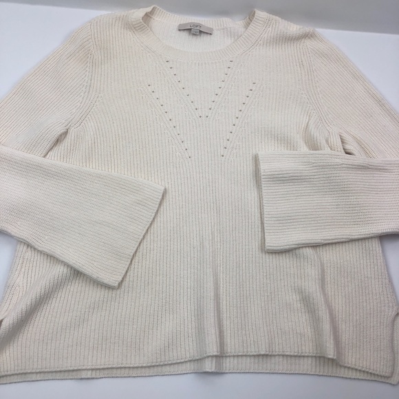 LOFT lana bell sleeve sweater - Picture 2 of 8